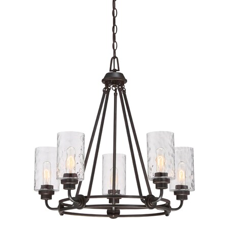Designers Fountain Gramercy Park 5-Light Old English Bronze Interior Incandescent Chandelier 87185-OEB